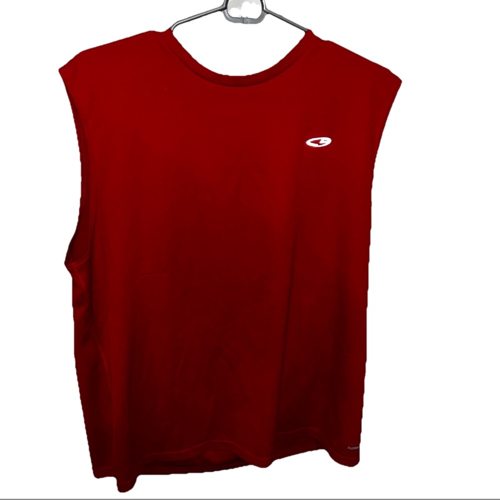 Athletic Men's Red Sleeveless Tank Top